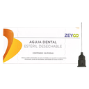 AGUJA DENTAL ZEYCO CALIBRE 27 LARGA CAJA C/100 PZAS.(0.40x36)