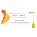 AGUJA DENTAL ZEYCO CALIBRE 30 CORTA CAJA C/100 PZAS. (0.30x21)