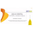 AGUJA DENTAL ZEYCO CALIBRE 30 EXTRA CORTA CAJA C/100 PZAS. (0.30x12)