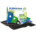 DIQUE DE GOMA NEGRO CERKAMED 6X6 (36PZ)