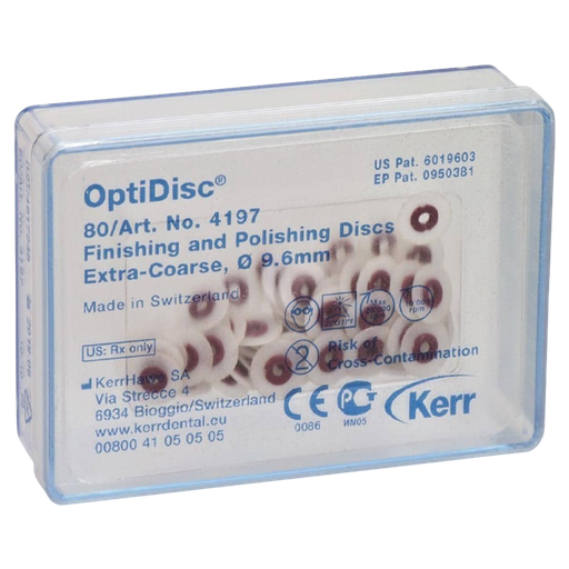 [KR 4197] PULIDOR DE RESINA OPTIDISC DISCO DE PULIDO GRUESO 9.6MM 80 UNIDADES