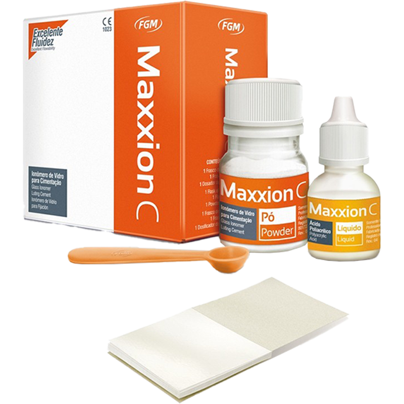 CEMENTO IONOMERO MAXXION C-BASE Y CEMENTA(15GR+10ML)