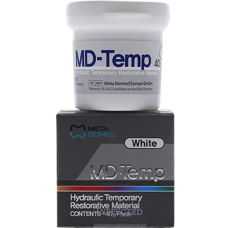 CEMENTO TEMPORAL CAVIDADES MD-TEMP WHITE PLUS (40GR.)