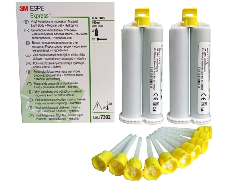 SILICONA ADICION EXPRESS STD LIGTH  (2 CART X 50 ML.)