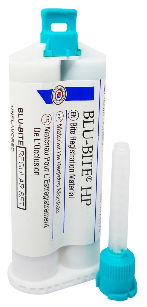 SILICONA REGISTRO DE MORDIDA BLUE-BITE REG 1 CART.+3TIPS