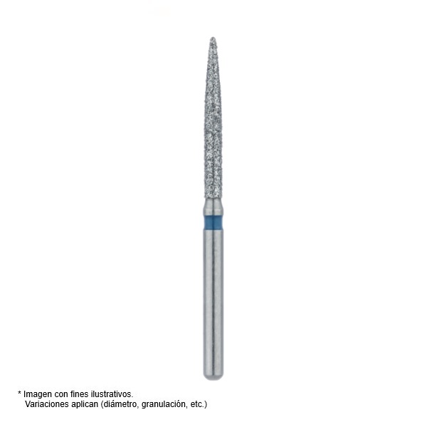 FRESA DIAMANTE FG JOTA - CILINDRICA LARGA PUNTA 863L ROJA