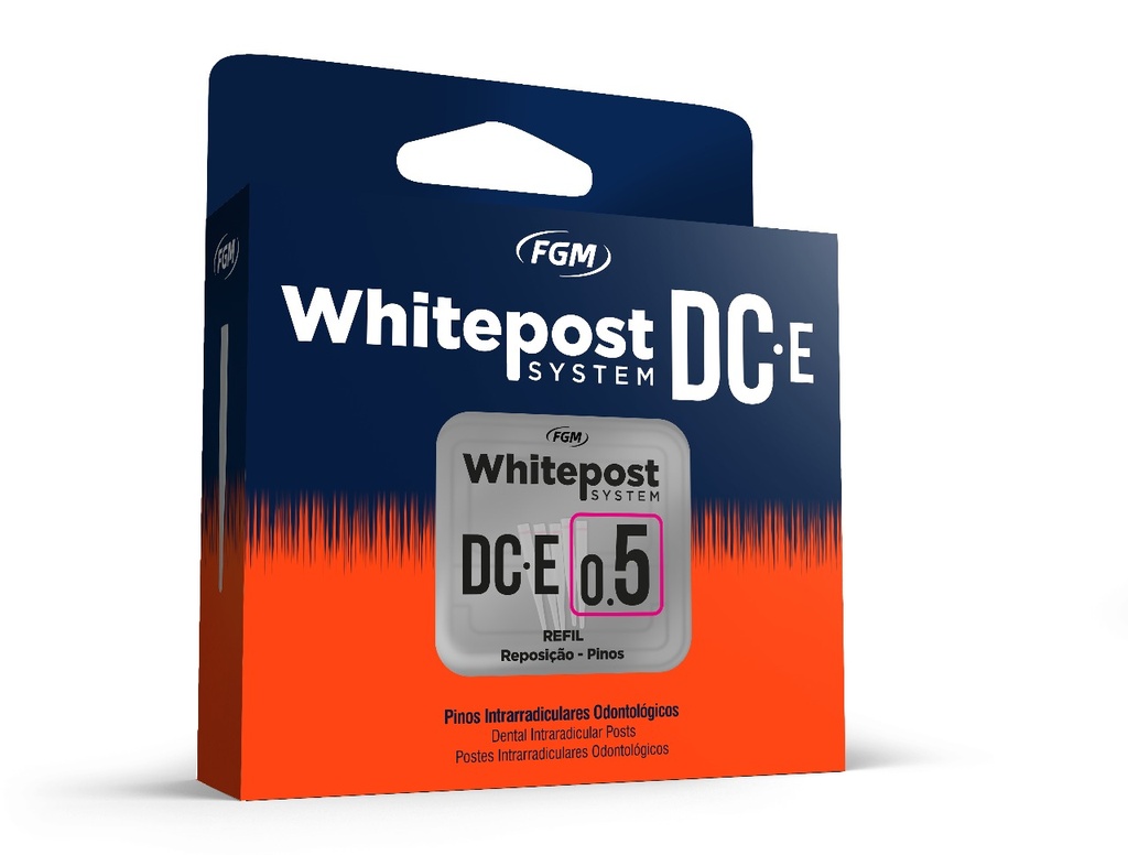PINES FIBRA WHITE POST "DCE"  KIT  0.5  (5 PIN+1 FRESA)