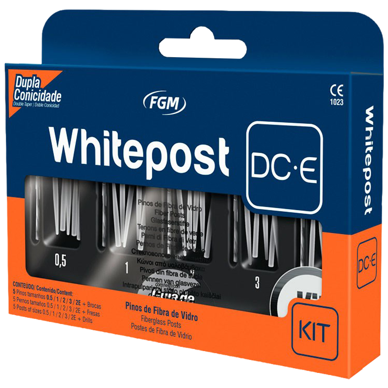 PINES FIBRA WHITE POST "DCE"  KIT  MASTER  (25 PINES+5 FRESAS)