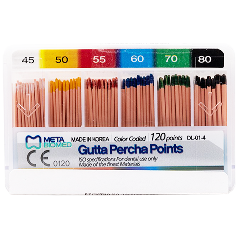 PUNTAS DE GUTAPERCHA META - NO. 45-80 (120)