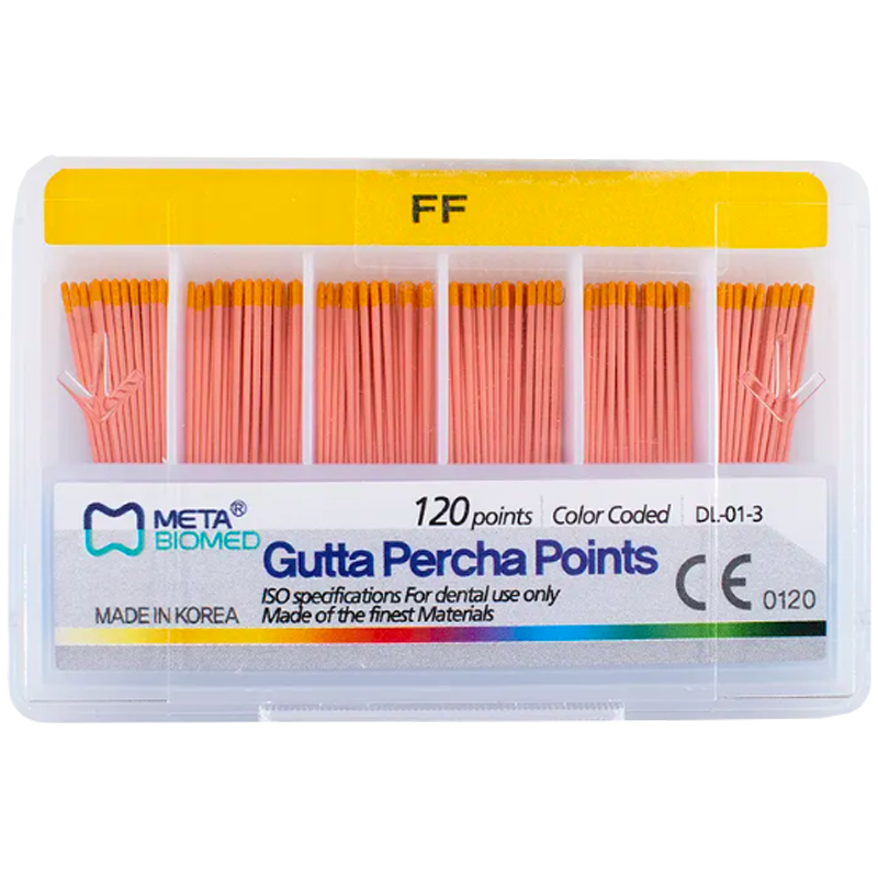 PUNTAS DE GUTAPERCHA META - NO. FF FINA-FINA  (120)