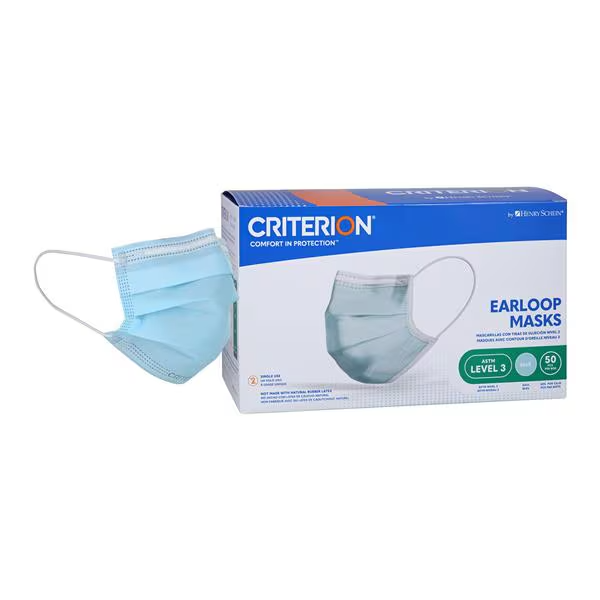 MASCARILLAS ASTM  PLANA COLOR AZUL  (50)