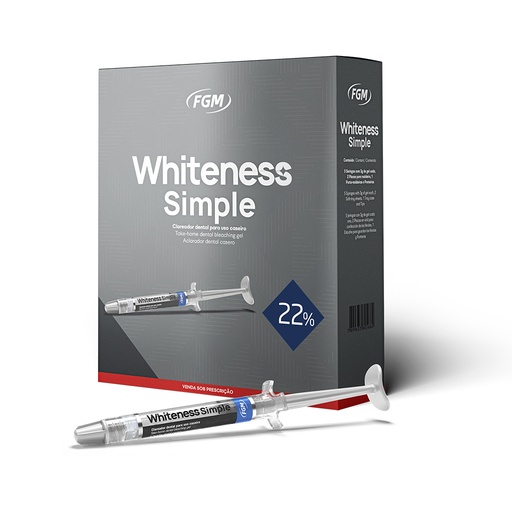 [FG 9353] BLANQUEAMIENTO CASA WHITENESS SIMPLE 22% KIT (5 JER+3GRS GEL+2 PLACAS+ESTUCHE)