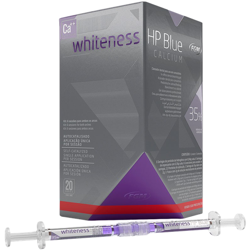 [FG 3035] BLANQUEAMIENTO CLINICO WHITENESS HP - BLUE CALCIUM - 35% -  6-PACIENTES