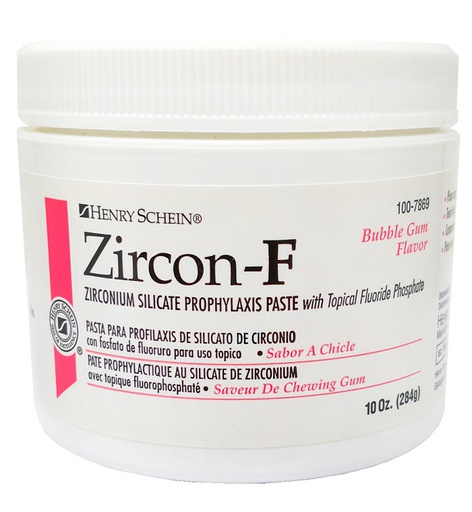 [HS 100-7869] PASTA PARA PROFILAXIA ZIRCON F CHICLE TARRO 10 OZ. -HENRY SCHEIN-