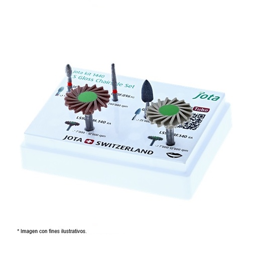 [JT 1440] KIT FRESAS FG/RA AJUSTE DI-SILICATO INTRAORAL (5PZ)