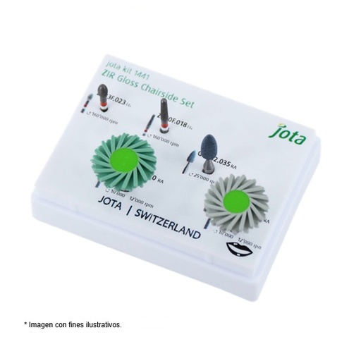 [JT 1441] KIT FRESAS FG/RA AJUSTE ZIRCONIO INTRAORAL (5PZ)