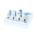 KIT PULIDO RESINA 08 GOMAS, PUNTAS, DISCOS Y COPAS.