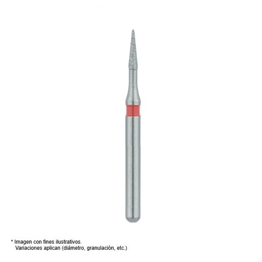 [JT 890F.314.010] FRESA DIAMANTE FG JOTA - PUNTA - 890F010  ROJO