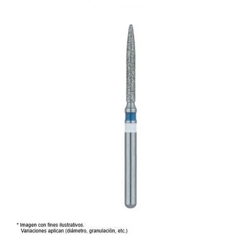 [JT Z863.314.012] FRESA DIAMANTE PARA ZIRCONIA FG JOTA - CILINDRICA PUNTA Z863.FG.012