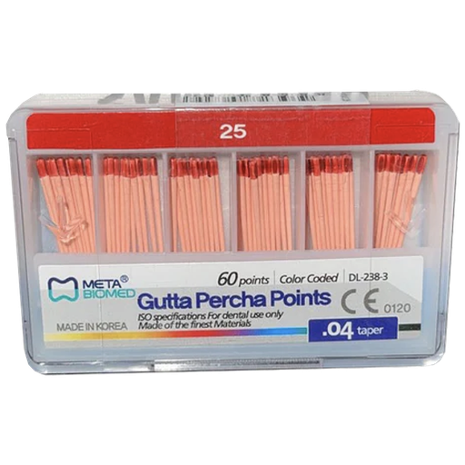 [MB G04-25] PUNTAS DE GUTAPERCHA META - 0.04 - NO. 25   (60)
