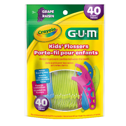 [BU 896] FLOSSERS CRAYOLA NIÑOS A COLORES (40 UNIDADES)