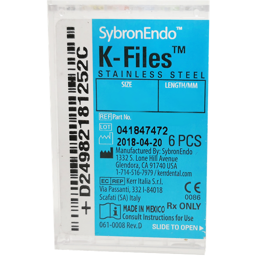 [KR 821-8021] LIMA K-FILE 21MM NO. 15-40