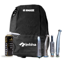 KIT ALTA Y BAJA VELOCIDAD 4 HOLES MODELO XP5LG LED + MP-530 + SPRAY + CANULA + MOCHILA