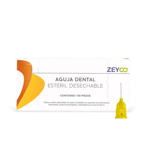 [ZY ZE-SAG30XS] AGUJA DENTAL ZEYCO CALIBRE 30 EXTRA CORTA CAJA C/100 PZAS. (0.30x12)