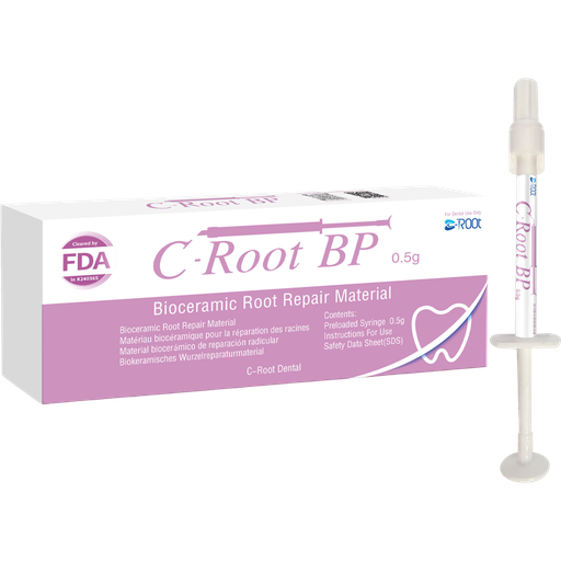 [CR C-ROOT BP 0.5GR] C-ROOT BP 0.5 GR - CEMENTO BIOCERAMICO PUTTY REPARACIONES - SILICATO DE ESTRONCIO+FOSF.C