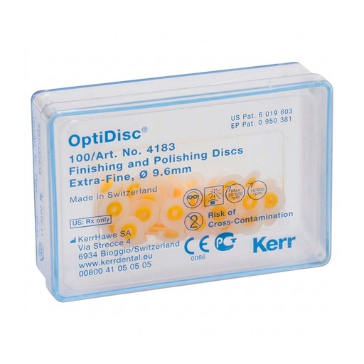 [KR 4183] OPTIDISC DISCO DE PULIDO EXTRA FINO 9.6MM 100 UNIDADES