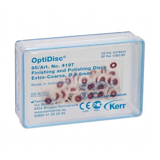 [KR 4197] PULIDOR DE RESINA OPTIDISC 9.6MM GRUESO 80 UNIDADES